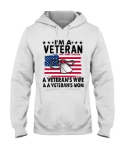 VETERAN VET'S WIFE MOM Hooded Sweatshirt tile