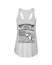 PROUD ARMY VETERAN Ladies Flowy Tank thumbnail