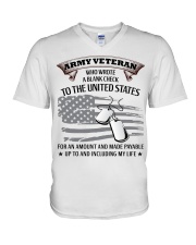 PROUD ARMY VETERAN V-Neck T-Shirt thumbnail