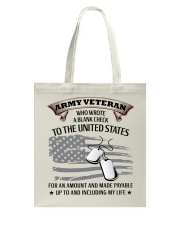 PROUD ARMY VETERAN Tote Bag thumbnail
