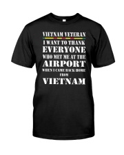 VIETNAM VETERAN EDITION Classic T-Shirt front