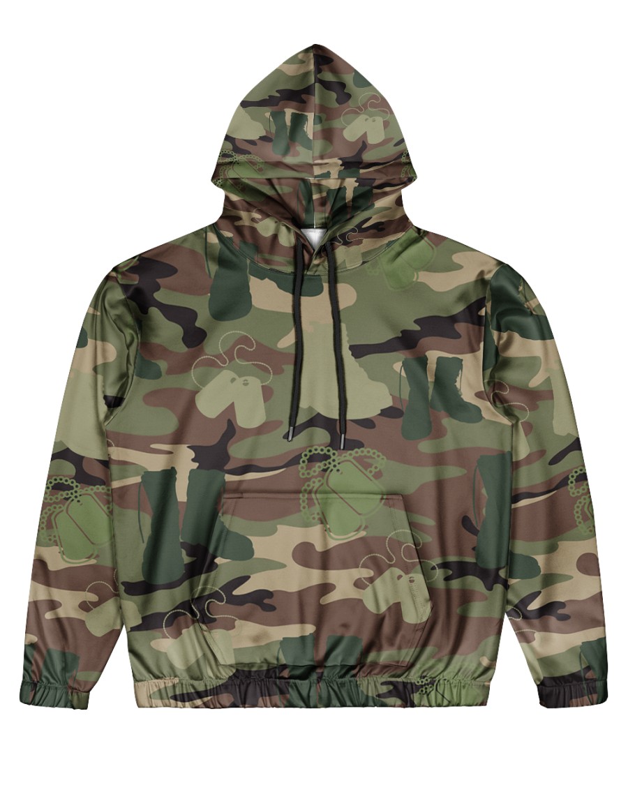 PROUD TO HAVE SERVED Men's All Over Print Hoodie