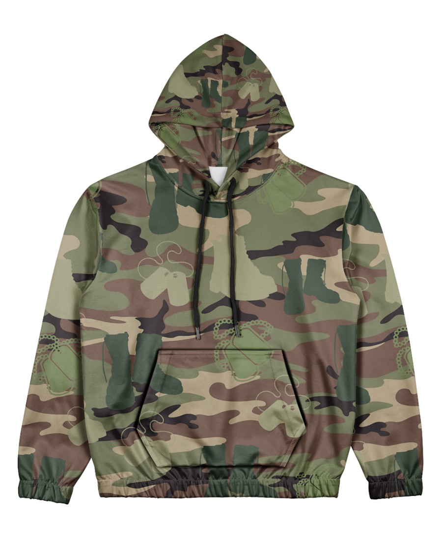 PROUD TO HAVE SERVED Women's All Over Print Hoodie