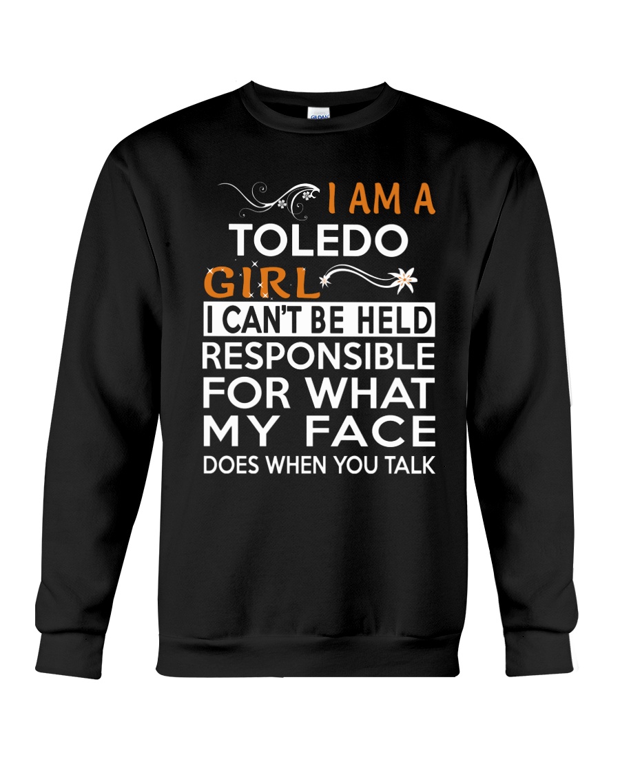 Toledo girl i cant be held for Crewneck Sweatshirt
