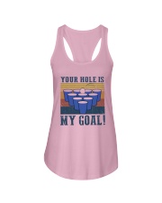 Vintage Beer Pong Your Hole Is My Goal Shirt Ladies Flowy Tank thumbnail