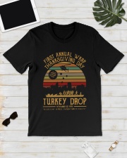 Vintage First Annual Wkrp Turkey Drop Shirt Classic T-Shirt lifestyle-mens-crewneck-front-17