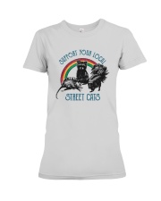 Raccoon Support Your Local Street Cats Shirt Premium Fit Ladies Tee thumbnail