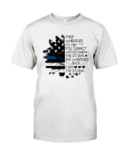 Thin Blue Line Sunflower They Whisper To Her Shirt Classic T-Shirt front