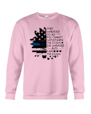 Thin Blue Line Sunflower They Whisper To Her Shirt Crewneck Sweatshirt thumbnail