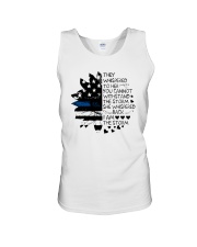 Thin Blue Line Sunflower They Whisper To Her Shirt Unisex Tank thumbnail