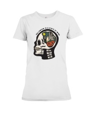 Skull Halloween Is A State Of Mind Shirt Premium Fit Ladies Tee thumbnail