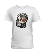 Skull Halloween Is A State Of Mind Shirt Ladies T-Shirt thumbnail