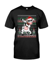 Christmas Dabbing Santa Cow Shirt Premium Fit Mens Tee thumbnail