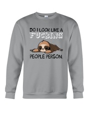 Sloth So I Look Like A Fucking People Person Shirt Crewneck Sweatshirt thumbnail