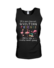 Flamingo We're More Than Just Quilting Friends Tee Unisex Tank thumbnail