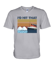 Vintage Titanic I'd Hit That Shirt V-Neck T-Shirt thumbnail