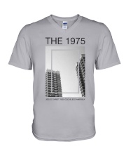 The 1975 Jesus Christ 2005 God Bless America Shirt V-Neck T-Shirt thumbnail