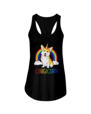 Rainbow Corgicorn Shirt Ladies Flowy Tank thumbnail