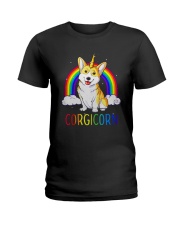 Rainbow Corgicorn Shirt Ladies T-Shirt thumbnail