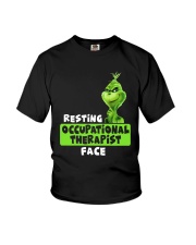 Grinch Resting Occupational Therapist Face Shirt Youth T-Shirt thumbnail