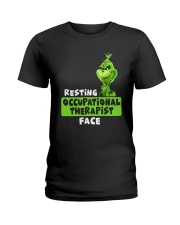 Grinch Resting Occupational Therapist Face Shirt Ladies T-Shirt thumbnail