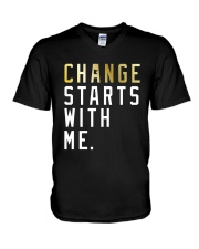 Change Starts With Me Shirt V-Neck T-Shirt thumbnail