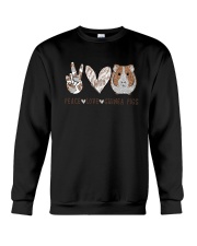Peace Love Guinea Pigs Shirt Crewneck Sweatshirt thumbnail