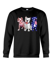 Pitbull Patriot Shirt Crewneck Sweatshirt thumbnail