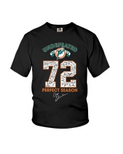 Undefeated 1972 17 0 72 Perfect Season Shirt Youth T-Shirt thumbnail