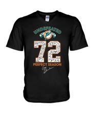 Undefeated 1972 17 0 72 Perfect Season Shirt V-Neck T-Shirt thumbnail