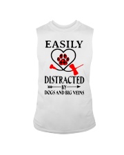 Easily Distracted By Dogs And Big Veins Shirt Sleeveless Tee thumbnail