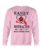 Easily Distracted By Dogs And Big Veins Shirt Crewneck Sweatshirt thumbnail