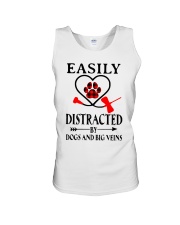 Easily Distracted By Dogs And Big Veins Shirt Unisex Tank thumbnail