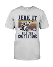 Vintage Fish Jerk It Till She Swallows Shirt Premium Fit Mens Tee thumbnail