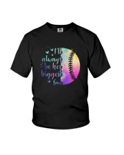 Softball I'll Always Be Her Biggest Fan Shirt Youth T-Shirt thumbnail