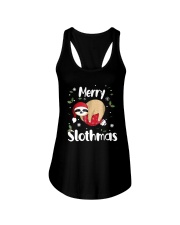 Christmas Merry Slothmas Shirt Ladies Flowy Tank thumbnail
