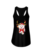 Bichon Frise Gorgeous Reindeer Shirt Ladies Flowy Tank thumbnail