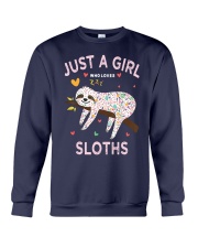 Just A Girl Who Loves Sloths Shirt Crewneck Sweatshirt thumbnail