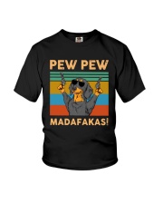 Vintage Dachshund Pew Pew Madafakas Shirt Youth T-Shirt thumbnail