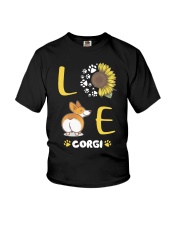 Sunflower Love Corgi Shirt Youth T-Shirt thumbnail