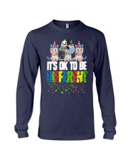 Autism Unicorns It's Ok To Be Different Shirt Long Sleeve Tee thumbnail