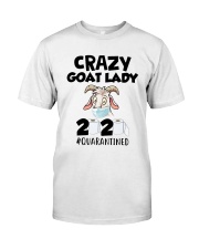 Crazy Goat Lady 2020 Quarantined Shirt Premium Fit Mens Tee thumbnail