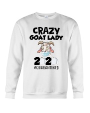 Crazy Goat Lady 2020 Quarantined Shirt Crewneck Sweatshirt thumbnail
