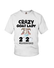 Crazy Goat Lady 2020 Quarantined Shirt Youth T-Shirt thumbnail