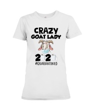 Crazy Goat Lady 2020 Quarantined Shirt Premium Fit Ladies Tee thumbnail