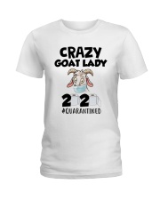 Crazy Goat Lady 2020 Quarantined Shirt Ladies T-Shirt thumbnail