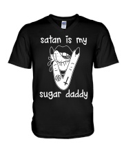 Satan Is My Sugar Daddy Shirt V-Neck T-Shirt thumbnail