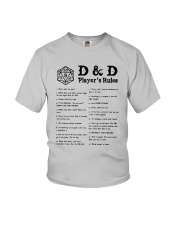 D D Player's Rules Shirt Youth T-Shirt thumbnail