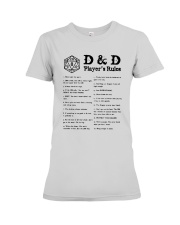 D D Player's Rules Shirt Premium Fit Ladies Tee thumbnail