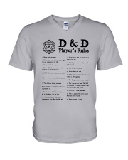 D D Player's Rules Shirt V-Neck T-Shirt thumbnail